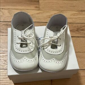 Classic White and Gray Kids Shoes